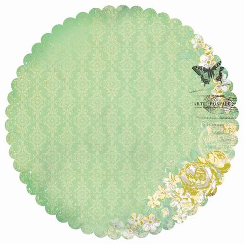 Kaisercraft - Pickled Pear Collection - 12 x 12 Die Cut Paper - Lime