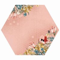 Kaisercraft - Forget-Me-Not Collection - 12 x 12 Die Cut Paper with Varnish Accents - Orchid