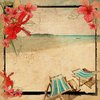 Kaisercraft - Tropicana Collection - 12 x 12 Paper with Varnish Accents - Deck Chair