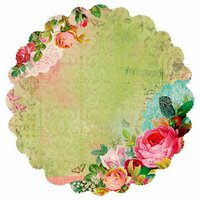 Kaisercraft - Secret Admirer Collection - 12 x 12 Die Cut Paper with Varnish Accents - Luscious