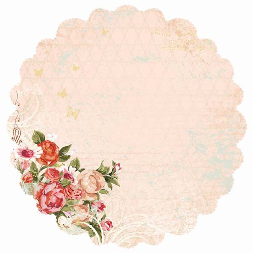 Kaisercraft - On This Day Collection - 12 x 12 Die Cut Paper with Foil Accents - Nuptials