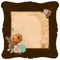 Kaisercraft - Miss Empire Collection - 12 x 12 Die Cut Paper with Glossy Accents - Brass