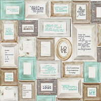 Kaisercraft - Blue Bay Collection - 12 x 12 Paper with Glossy Accents - Azure