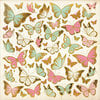 Kaisercraft - All That Glitters Collection - 12 x 12 Paper with Foil Accents - Golden Butterflies