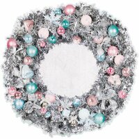 Kaisercraft - Silver Bells Collection - Christmas - 12 x 12 Die Cut Paper - Wreath
