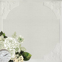 Kaisercraft - Provincial Collection - 12 x 12 Paper with Glossy Accents - Ceiling Rose
