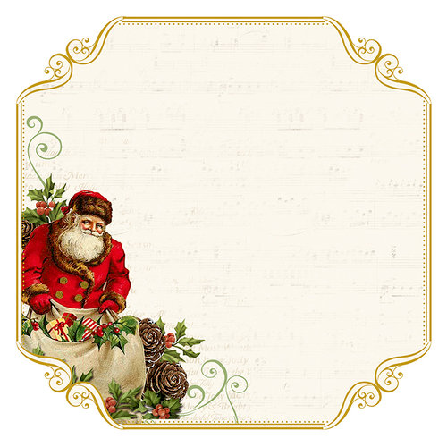 Kaisercraft - Silent Night Collection - Christmas - 12 x 12 Paper with Foil Accents - Santa List