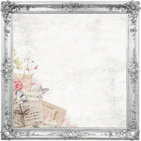 Kaisercraft - P.S. I Love You Collection - 12 x 12 Die Cut Paper - Ornate Frames