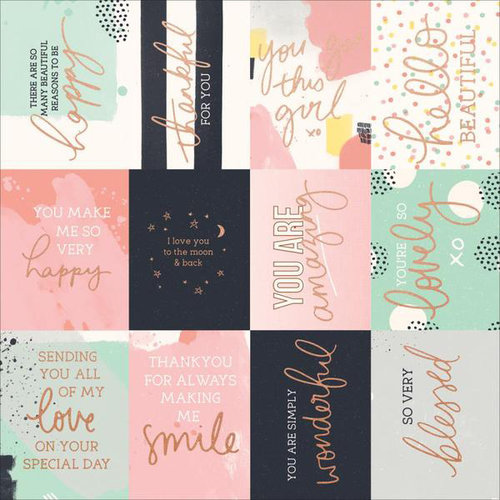 Kaisercraft - Daydreamer Collection - 12 x 12 Paper with Foil Accents - Happy Moments