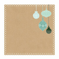 Kaisercraft - Mint Wishes Collection - Christmas - 12 x 12 Die Cut Paper - Gingerbread Cookie