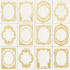 Kaisercraft - Romantique Collection - 12 x 12 Paper with Foil Accents - Gold Frames