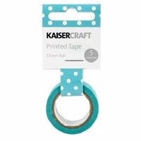 Kaisercraft - Printed Tape - Polka Dot - Peacock
