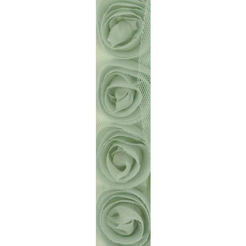 Kaisercraft - Ribbon - Roses - Mint