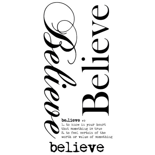 Kaisercraft - Rub Ons - Word - Believe