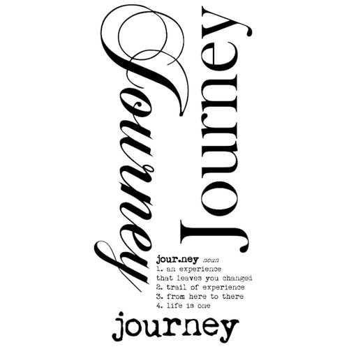 Kaisercraft - Rub Ons - Word - Journey