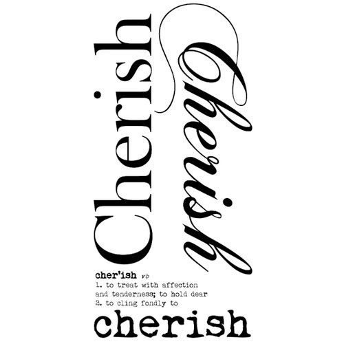 Kaisercraft - Rub Ons - Word - Cherish