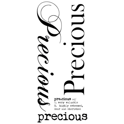 Kaisercraft - Rub Ons - Word - Precious