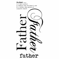 Kaisercraft - Rub Ons - Word - Father
