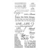 Kaisercraft - Rub Ons - Life Phrases - Black