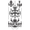 Kaisercraft - Timeless Collection - Rub Ons - Chandeliers