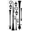 Kaisercraft - Timeless Collection - Rub Ons - Lamp Posts