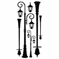 Kaisercraft - Timeless Collection - Rub Ons - Lamp Posts