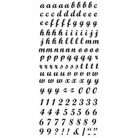 Kaisercraft - Rub Ons - Script Alphabet