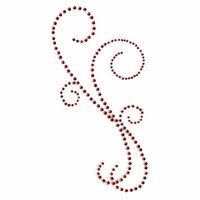 Kaisercraft - Rhinestone Flourishes - Bling - Classic - Antique Rose