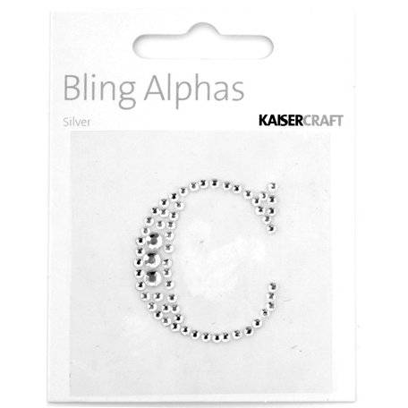 Kaisercraft - Bling Alphas Collection - Self Adhesive Monogram - Letter C