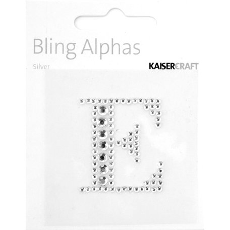 Kaisercraft - Bling Alphas Collection - Self Adhesive Monogram - Letter E