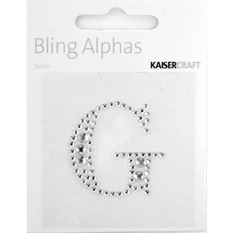 Kaisercraft - Bling Alphas Collection - Self Adhesive Monogram - Letter G