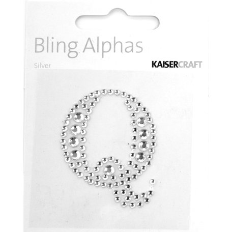Kaisercraft - Bling Alphas Collection - Self Adhesive Monogram - Letter Q