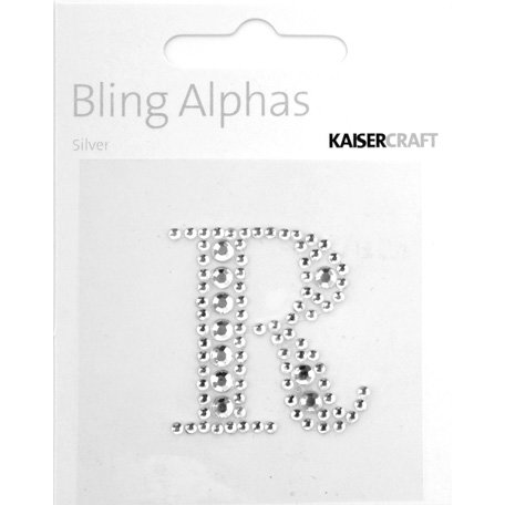 Kaisercraft - Bling Alphas Collection - Self Adhesive Monogram - Letter R