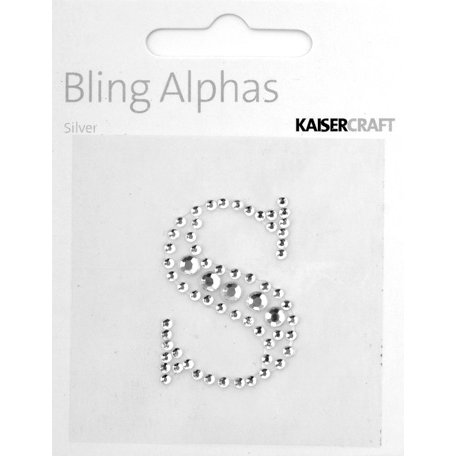 Kaisercraft - Bling Alphas Collection - Self Adhesive Monogram - Letter S