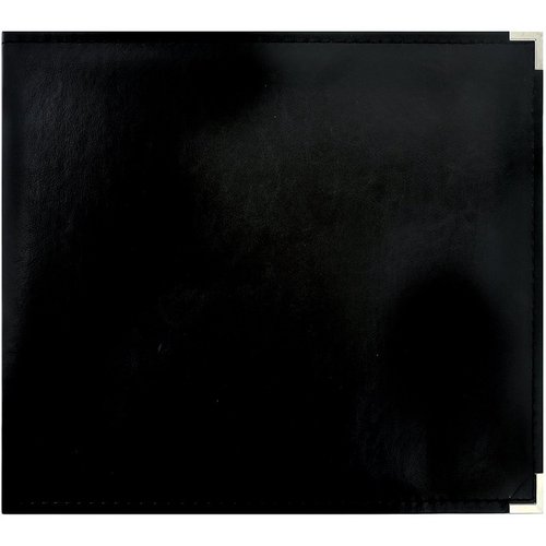Kaisercraft - 12 x 12 D-Ring Album - Black Leather