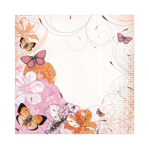 Kaisercraft - Tigerlilly Collection - 12 x 12 Scrapbook Album