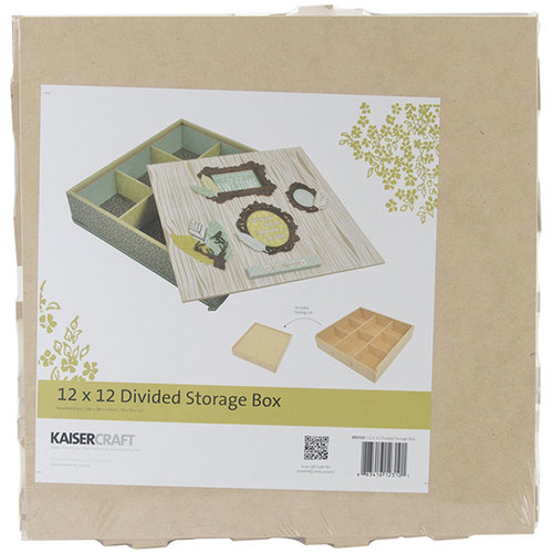 Kaisercraft - Beyond the Page Collection - 12 x 12 Divided Storage Box