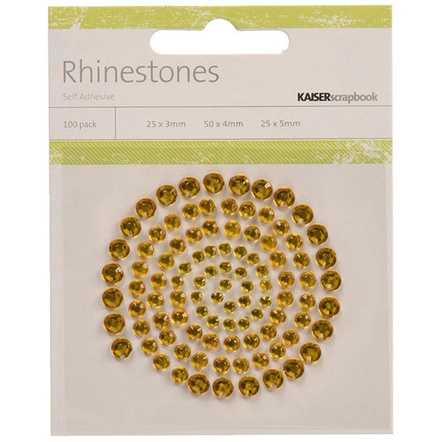 Kaisercraft - Rhinestones - Yellow Deep