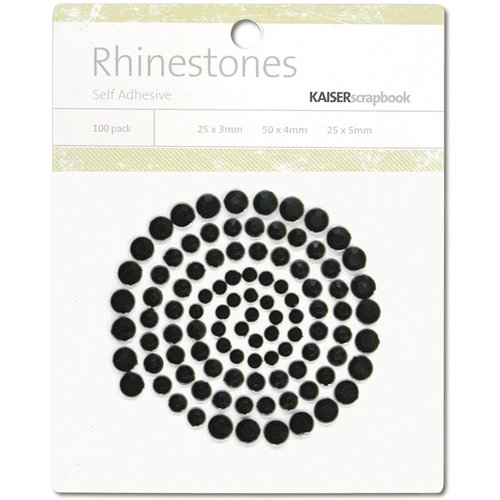 Kaisercraft - Rhinestones - Black