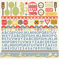 Kaisercraft - Little Toot Collection - 12 x 12 Sticker Sheet