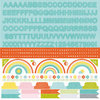 Kaisercraft - Fine and Sunny Collection - 12 x 12 Sticker Sheet - Alphabet