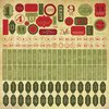Kaisercraft - Twig and Berry Collection - Christmas - 12 x 12 Sticker Sheet - Numbers