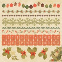 Kaisercraft - Merry and Bright Collection - Christmas - 12 x 12 Cardstock Sticker Sheet