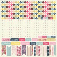 Kaisercraft - Lulu and Roy Collection - 12 x 12 Sticker Sheet - Alphabet