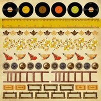 Kaisercraft - In the Attic Collection - 12 x 12 Sticker Sheet