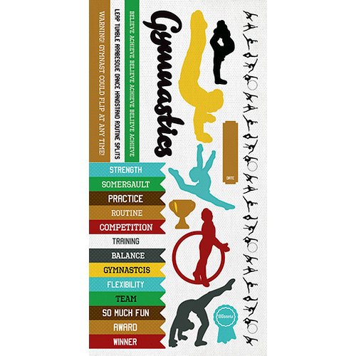Kaisercraft - Game On Collection - Sticker Sheet - Gymnastics