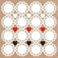 Kaisercraft - Mix and Match Collection - 12 x 12 Sticker Sheet - Doilies