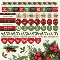 Kaisercraft - Basecoat Christmas Collection - 12 x 12 Sticker Sheet