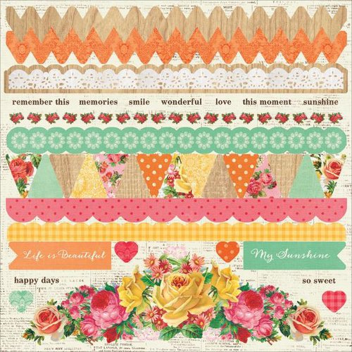 Kaisercraft - Tropical Punch Collection - 12 x 12 Sticker Sheet