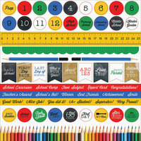 Kaisercraft - 2 Cool 4 School Collection - 12 x 12 Sticker Sheet